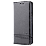 AZNS PU Leather + TPU Magnetic Auto-absorbed Full Protection Cover Stand Wallet Phone Case for Samsung Galaxy S22 5G
