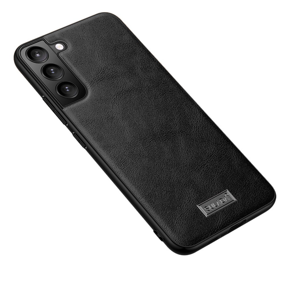 SULADA Drop-proof PU Leather Coated TPU + PC Phone Case Phone Cover for Samsung Galaxy S22 5G