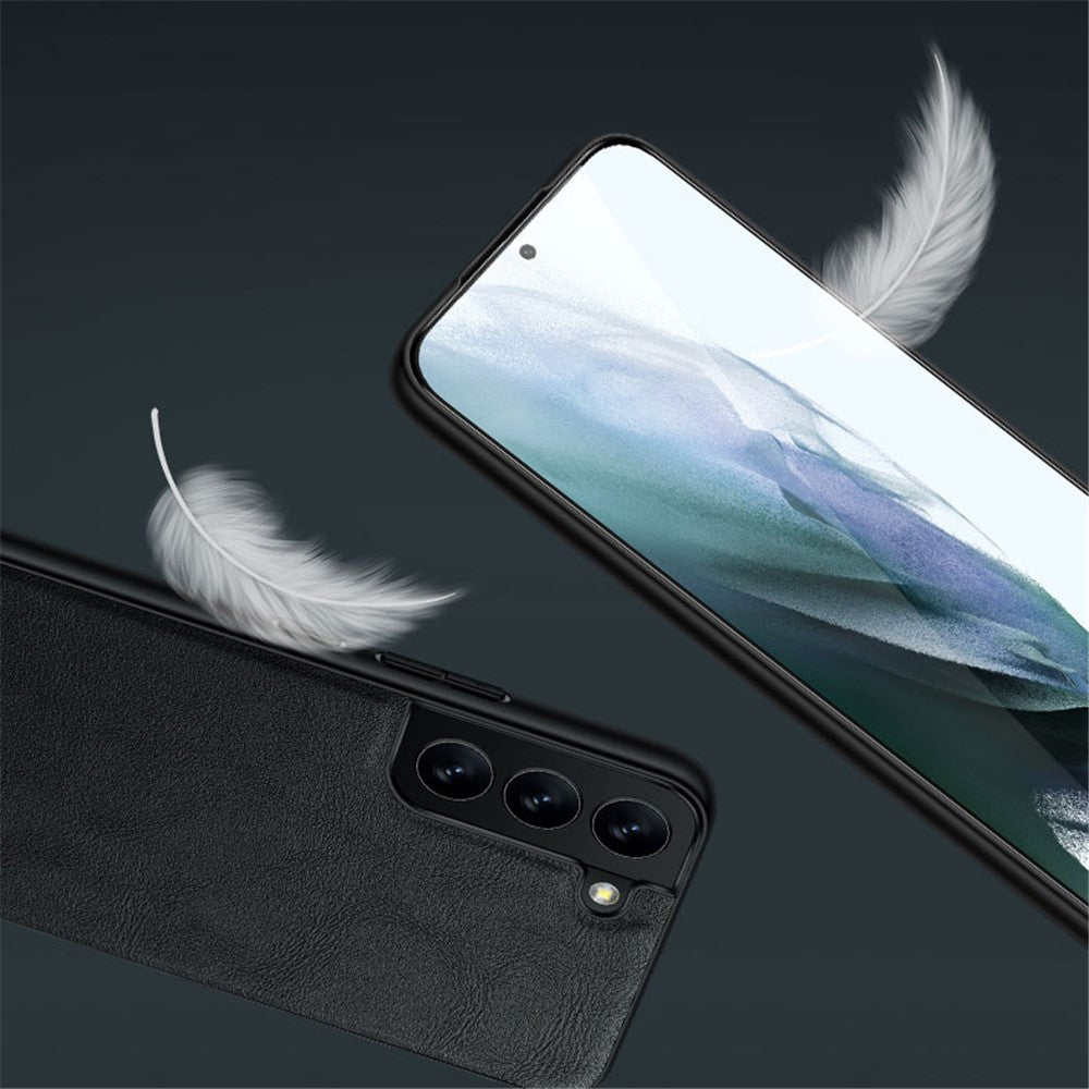 SULADA Drop-proof PU Leather Coated TPU + PC Phone Case Phone Cover for Samsung Galaxy S22 5G