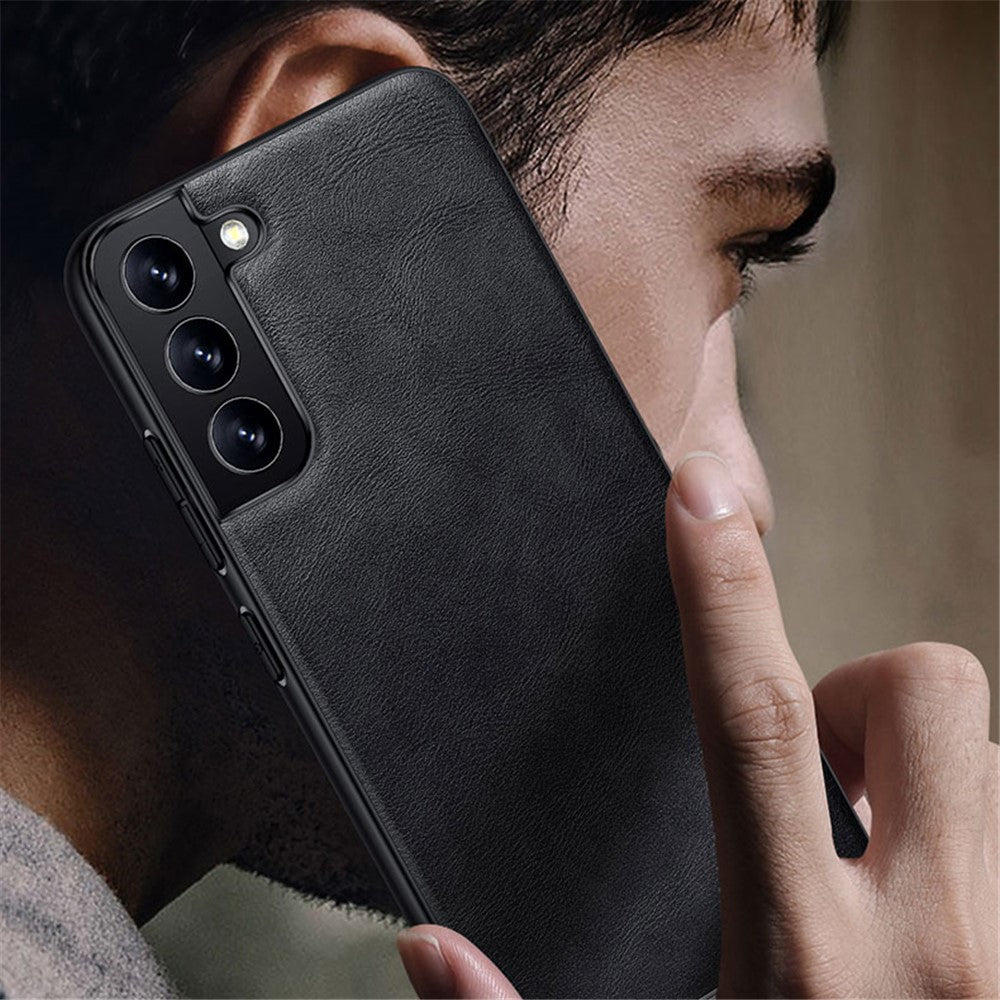 SULADA Drop-proof PU Leather Coated TPU + PC Phone Case Phone Cover for Samsung Galaxy S22 5G