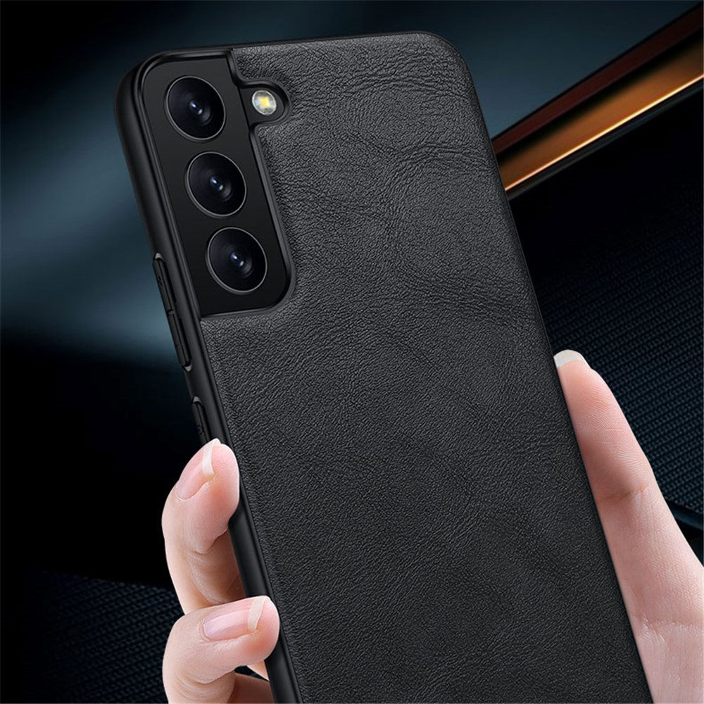SULADA Drop-proof PU Leather Coated TPU + PC Phone Case Phone Cover for Samsung Galaxy S22 5G