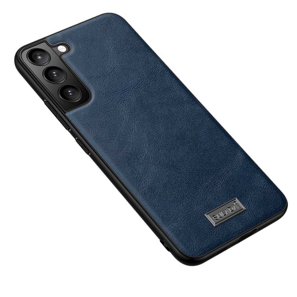 SULADA Drop-proof PU Leather Coated TPU + PC Phone Case Phone Cover for Samsung Galaxy S22 5G