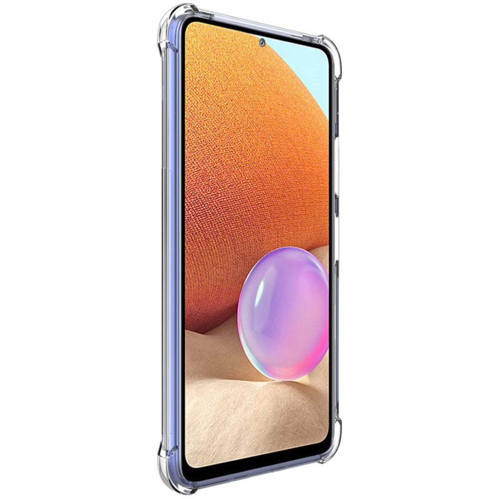 IMAK Soft TPU Flexible Full-Body Airbag Shockproof Case with Screen Protector for Samsung Galaxy A73 5G