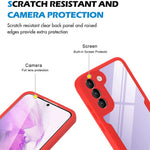 PET Screen Protector + Acrylic + TPU Full Cover Hybrid Phone Case for Samsung Galaxy S22 5G