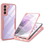 PET Screen Protector + Acrylic + TPU Full Cover Hybrid Phone Case for Samsung Galaxy S22 5G