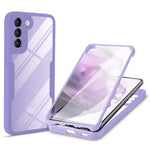 PET Screen Protector + Acrylic + TPU Full Cover Hybrid Phone Case for Samsung Galaxy S22 5G