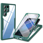 Kameralinsskydd PET-skärmfilm + akryl + TPU-mobilskal för Samsung Galaxy S22 Ultra 5G