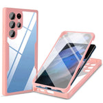 Kameralinsskydd PET-skärmfilm + akryl + TPU-mobilskal för Samsung Galaxy S22 Ultra 5G
