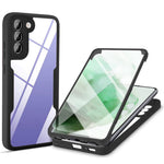 PET Screen Protector + Acrylic + TPU Case Shockproof All-round Protection Phone Cover for Samsung Galaxy S22+ 5G