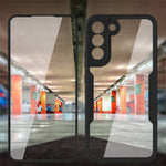 PET Screen Protector + Acrylic + TPU Case Shockproof All-round Protection Phone Cover for Samsung Galaxy S22+ 5G