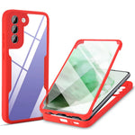 PET Screen Protector + Acrylic + TPU Case Shockproof All-round Protection Phone Cover for Samsung Galaxy S22+ 5G