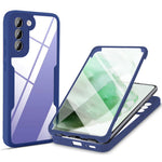 PET Screen Protector + Acrylic + TPU Case Shockproof All-round Protection Phone Cover for Samsung Galaxy S22+ 5G