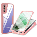 PET Screen Protector + Acrylic + TPU Case Shockproof All-round Protection Phone Cover for Samsung Galaxy S22+ 5G