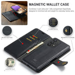 DG.MING Split læderpung-cover med stander og aftagelig magnetisk telefoncover til Samsung Galaxy A33 5G