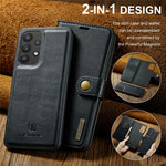 DG.MING Split læderpung-cover med stander og aftagelig magnetisk telefoncover til Samsung Galaxy A33 5G
