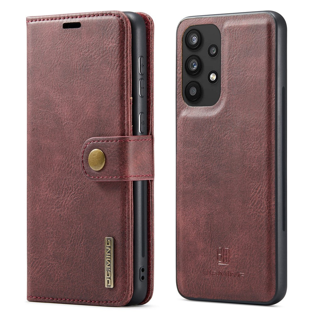 DG.MING Split læderpung-cover med stander og aftagelig magnetisk telefoncover til Samsung Galaxy A33 5G