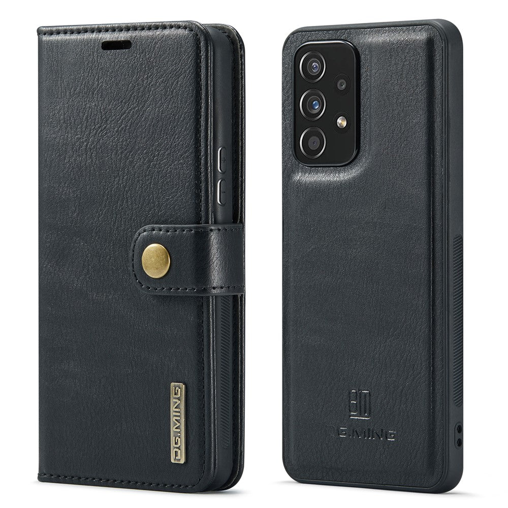 DG.MING for Samsung Galaxy A53 5G Detachable Split Leather Flip Wallet Case Stand Magnetic Full Body Protective Phone Cover