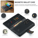 DG.MING for Samsung Galaxy A53 5G Detachable Split Leather Flip Wallet Case Stand Magnetic Full Body Protective Phone Cover
