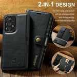 DG.MING for Samsung Galaxy A53 5G Detachable Split Leather Flip Wallet Case Stand Magnetic Full Body Protective Phone Cover