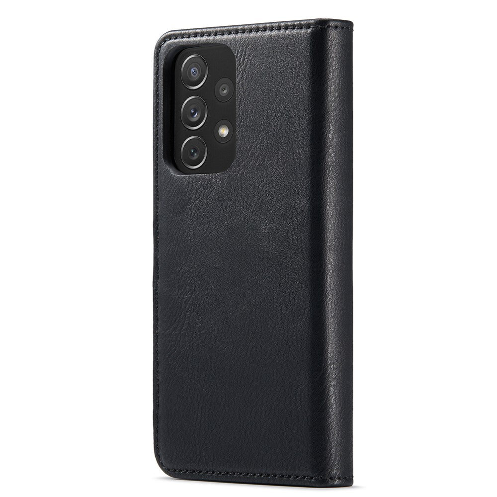 DG.MING Split Leather Wallet Phone Case Folio Flip Magnetic Detachable Stand Cover for Samsung Galaxy A73 5G