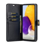 DG.MING Split Leather Wallet Phone Case Folio Flip Magnetic Detachable Stand Cover for Samsung Galaxy A73 5G