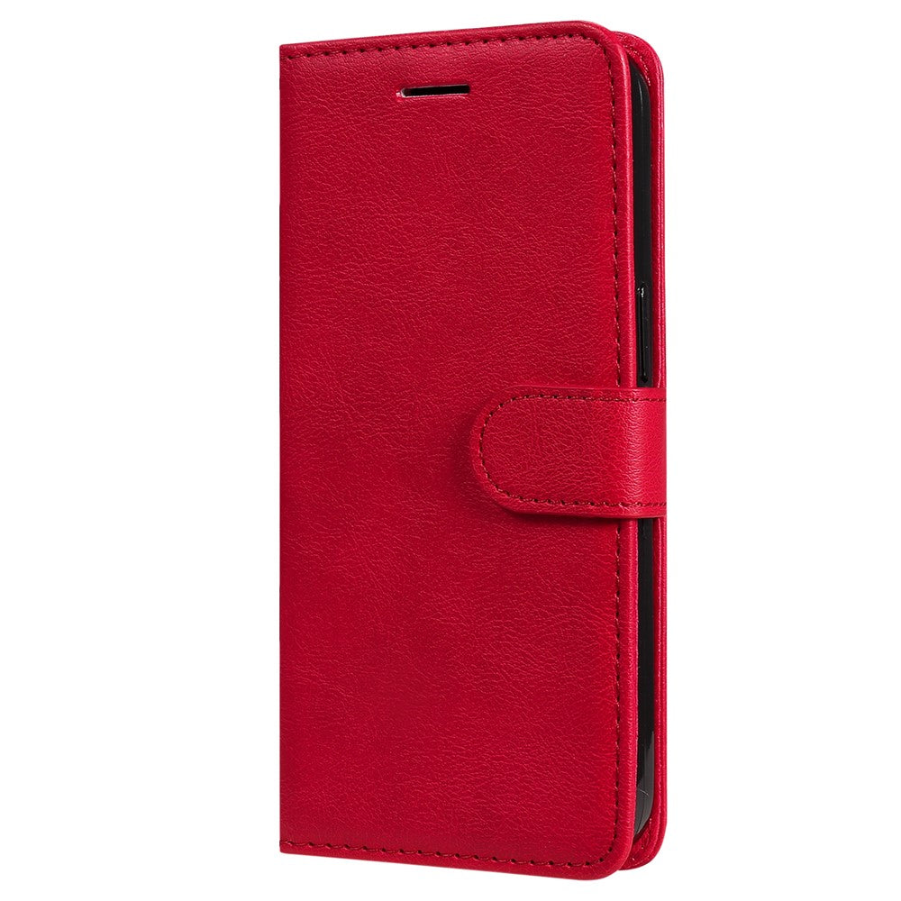 Til Samsung Galaxy A13 4G Note 11 Pro+ 5G Cover Ensfarvet Læder Mobilcover Pung Stander med Rem