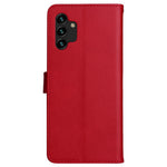 Til Samsung Galaxy A13 4G Note 11 Pro+ 5G Cover Ensfarvet Læder Mobilcover Pung Stander med Rem