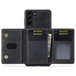 DG.MING M2 Series Wireless Charging Shockproof Phone Protective Cover Detachable 2-in-1 Wallet Phone Case for Samsung Galaxy S22+ 5G