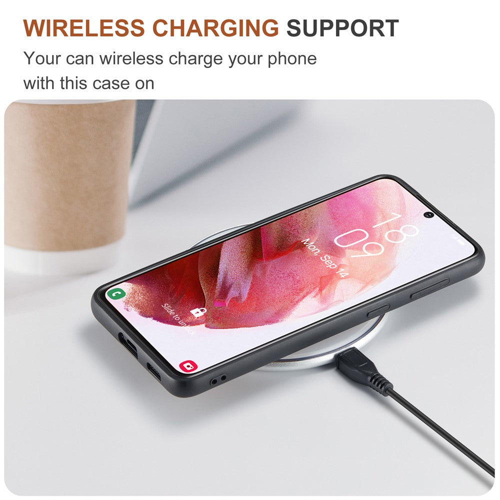 DG.MING M2 Series Wireless Charging Shockproof Phone Protective Cover Detachable 2-in-1 Wallet Phone Case for Samsung Galaxy S22+ 5G