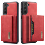 DG.MING M2 Series Wireless Charging Shockproof Phone Protective Cover Detachable 2-in-1 Wallet Phone Case for Samsung Galaxy S22+ 5G