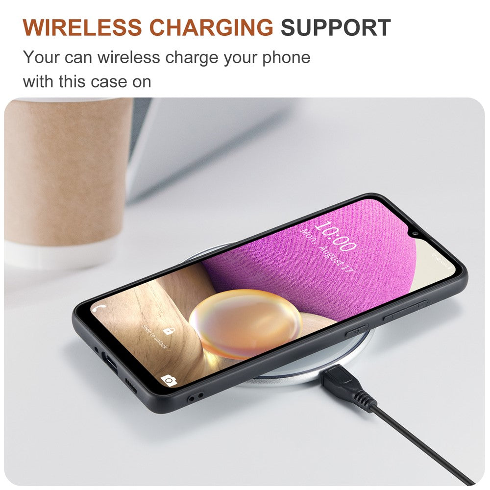 DG.MING M2-serien Aftageligt 2-i-1 Stødsikkert Pung Telefoncover Trådløs Opladning Telefon Beskyttelsescover til Samsung Galaxy A33 5G
