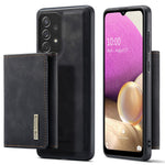 DG.MING M1 Series telefoncover PU + TPU + PC bagcover med magnetisk trefoldig pung og støttefod til Samsung Galaxy A33 5G