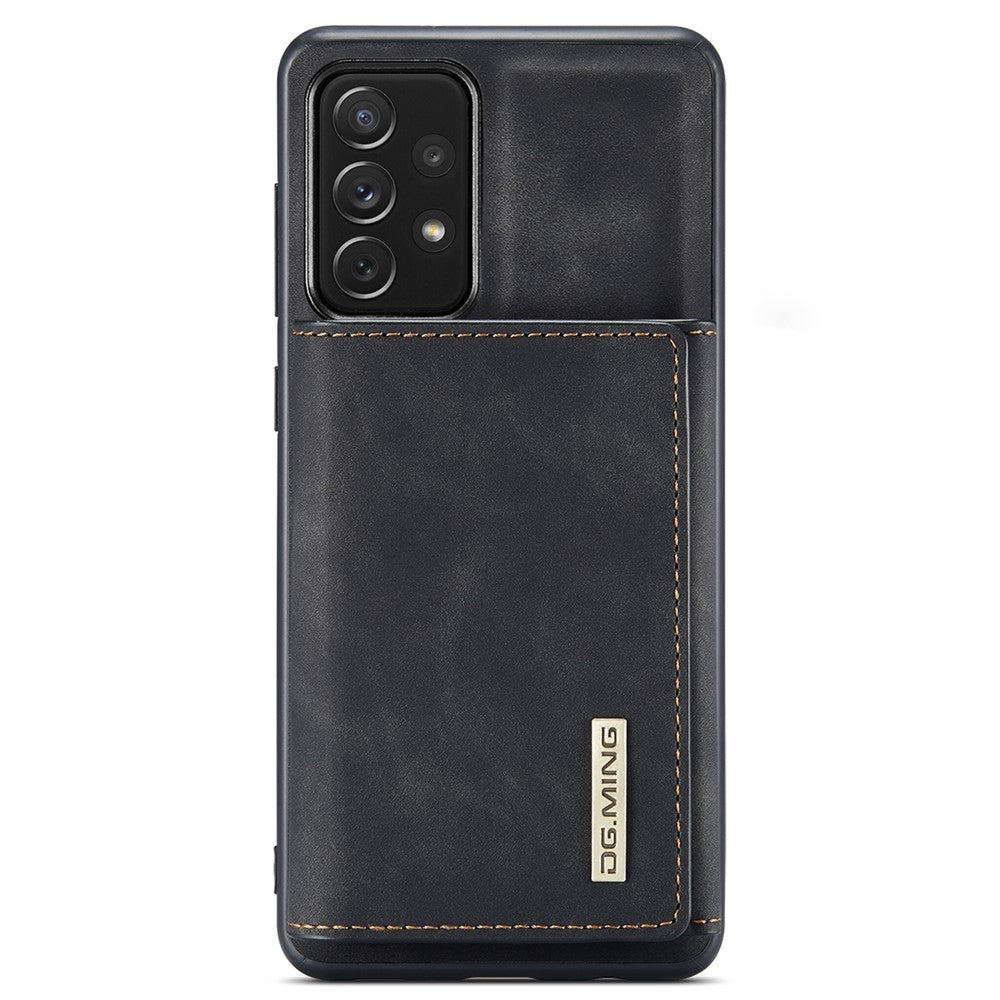 DG.MING M1 Series telefoncover PU + TPU + PC bagcover med magnetisk trefoldig pung og støttefod til Samsung Galaxy A33 5G
