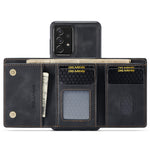 DG.MING M1 Series telefoncover PU + TPU + PC bagcover med magnetisk trefoldig pung og støttefod til Samsung Galaxy A33 5G