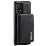 DG.MING M1 Series Phone Case PU + TPU + PC Back Cover with Magnetic Tri-Fold Wallet Kickstand for Samsung Galaxy A73 5G