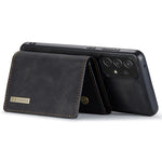 DG.MING M1 Series Phone Case PU + TPU + PC Back Cover with Magnetic Tri-Fold Wallet Kickstand for Samsung Galaxy A73 5G