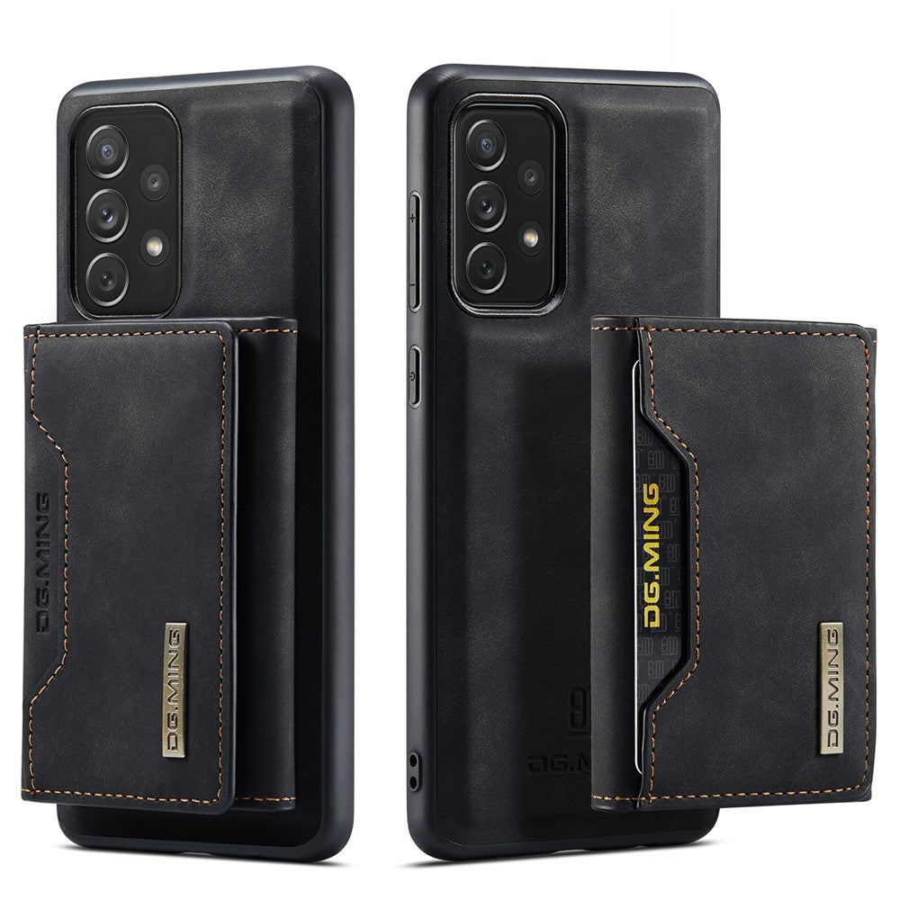 DG.MING M2 Series Detachable Wallet Phone Case 2-in-1 Wireless Charging All-Inclusive Hybrid Phone Protector for Samsung Galaxy A73 5G