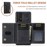 DG.MING M2 Series Detachable Wallet Phone Case 2-in-1 Wireless Charging All-Inclusive Hybrid Phone Protector for Samsung Galaxy A73 5G