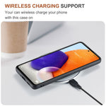 DG.MING M2 Series Detachable Wallet Phone Case 2-in-1 Wireless Charging All-Inclusive Hybrid Phone Protector for Samsung Galaxy A73 5G