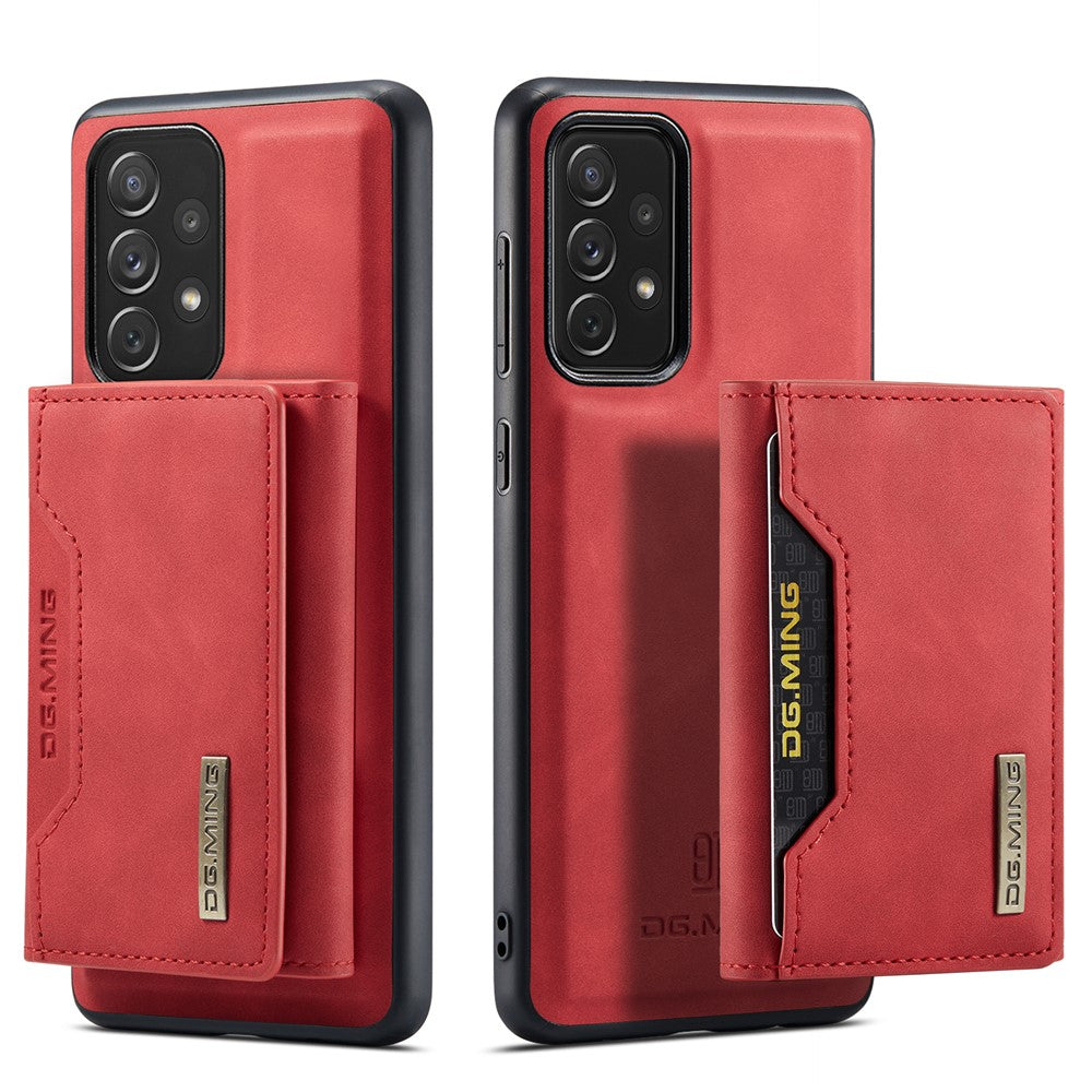 DG.MING M2 Series Detachable Wallet Phone Case 2-in-1 Wireless Charging All-Inclusive Hybrid Phone Protector for Samsung Galaxy A73 5G