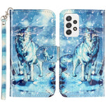 Mønstertryk Fully Wrapped Folio Flip Læderpung Telefoncover med Stand til Samsung Galaxy A53 5G