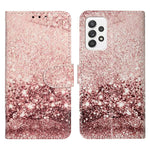 Mønsterprintet pung-stander i PU-læder + TPU, velsikret telefoncover til Samsung Galaxy A53 5G