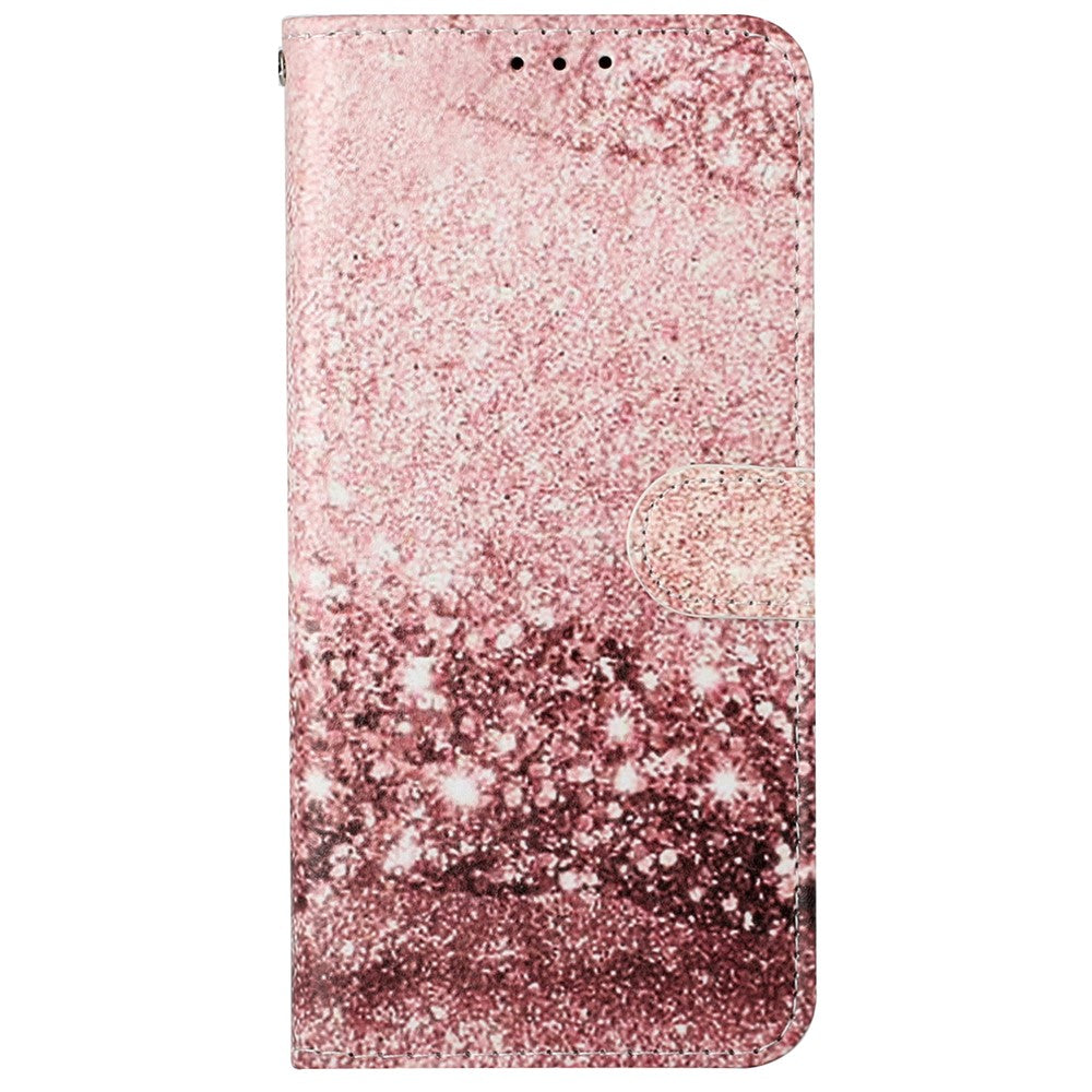Mønsterprintet pung-stander i PU-læder + TPU, velsikret telefoncover til Samsung Galaxy A53 5G