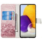 Mønsterprintet pung-stander i PU-læder + TPU, velsikret telefoncover til Samsung Galaxy A53 5G