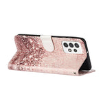 Mønsterprintet pung-stander i PU-læder + TPU, velsikret telefoncover til Samsung Galaxy A53 5G