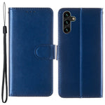Solid Color Magnetic Closure Flip Leather Protective Wallet Shell Case with Foldable Stand for Samsung Galaxy S22 5G