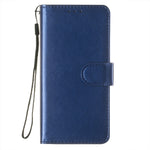 Solid Color Magnetic Closure Flip Leather Protective Wallet Shell Case with Foldable Stand for Samsung Galaxy S22 5G