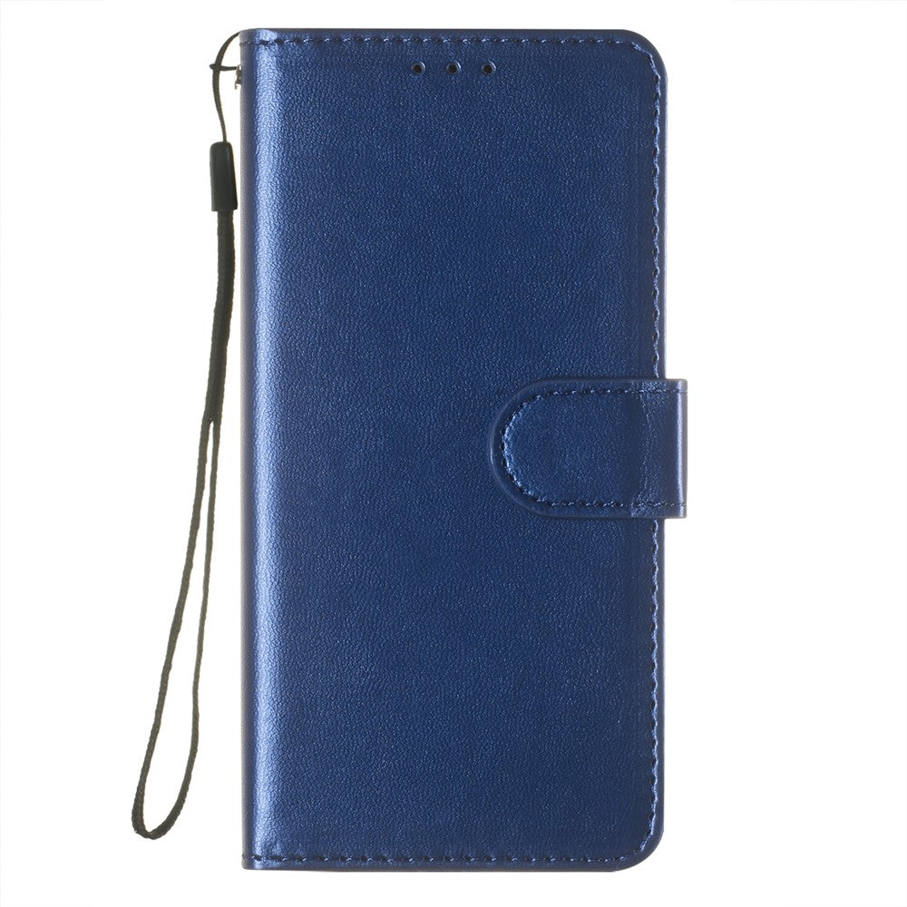 Solid Color Magnetic Closure Flip Leather Protective Wallet Shell Case with Foldable Stand for Samsung Galaxy S22 5G
