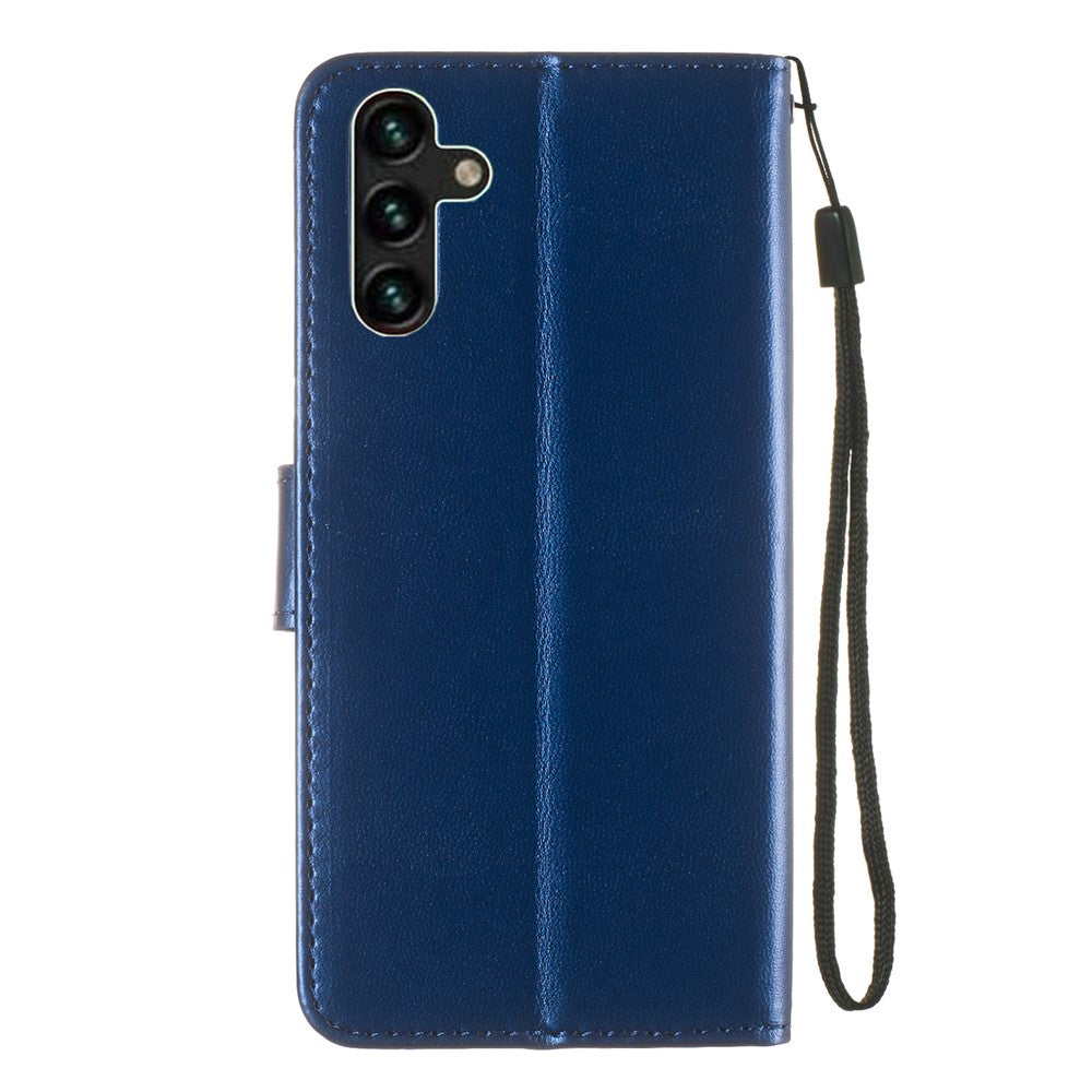 Solid Color Magnetic Closure Flip Leather Protective Wallet Shell Case with Foldable Stand for Samsung Galaxy S22 5G
