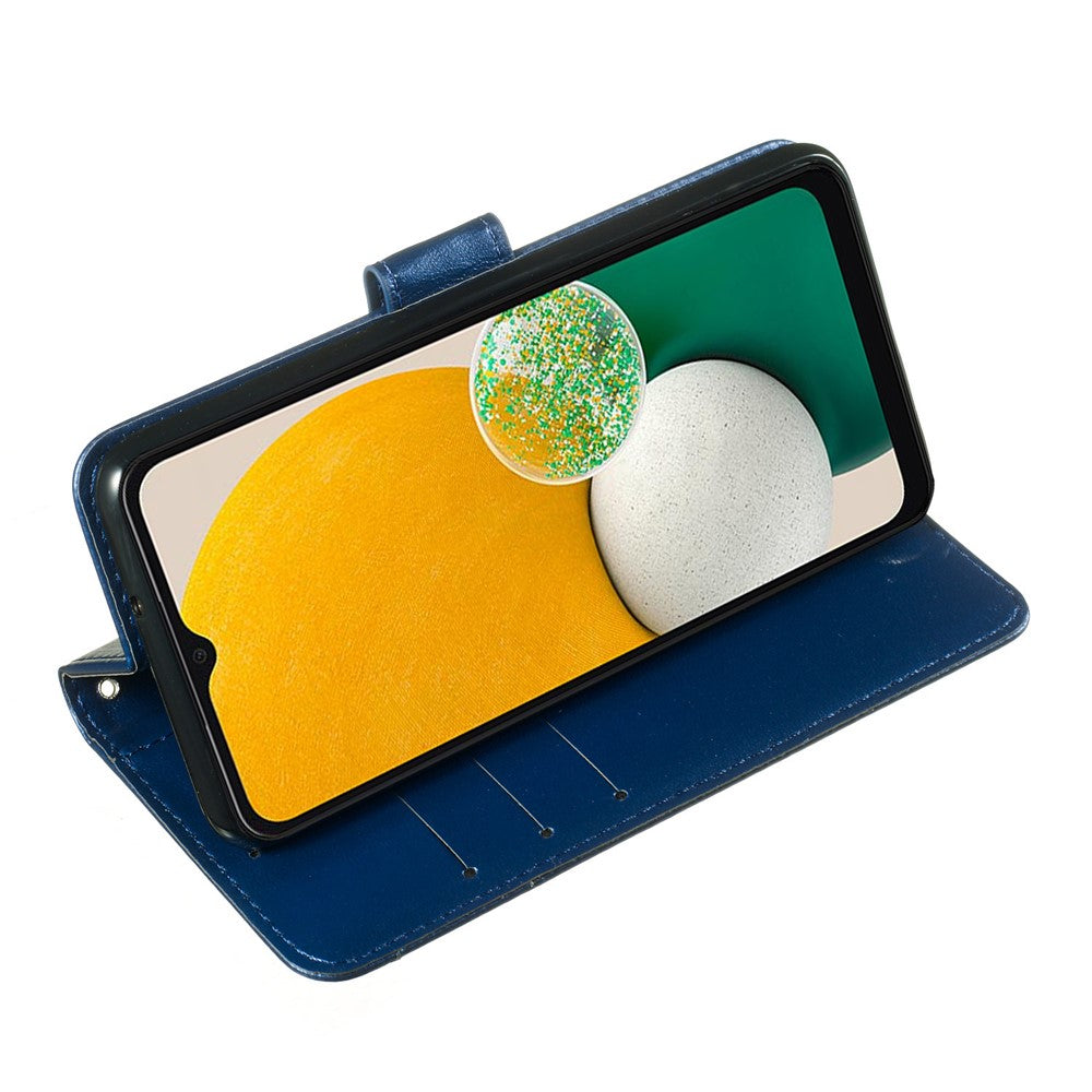 Solid Color Magnetic Closure Flip Leather Protective Wallet Shell Case with Foldable Stand for Samsung Galaxy S22 5G